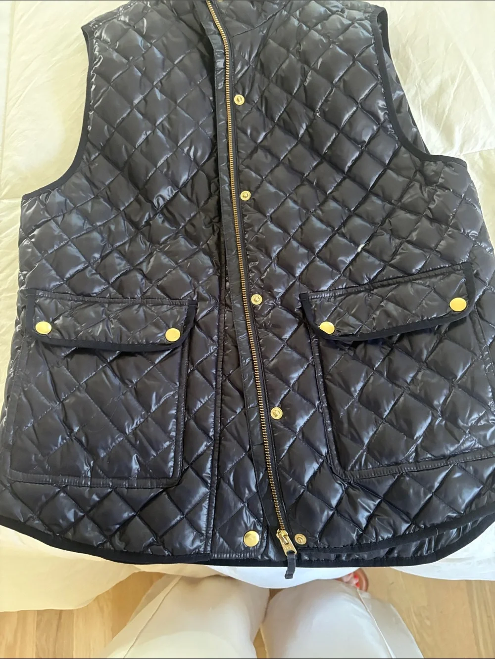 J. Crew sleeveless quilted
